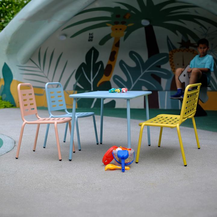 Image du produit Casa.Pro Kindersitzgruppe Etroubles 4-tlg. Stahl Mehrfarbig