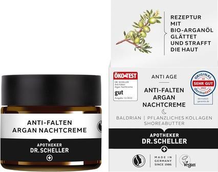 Nutritional values and ingredients Dr. Scheller Anti-wrinkle argan night cream (50 ml, Night cream)