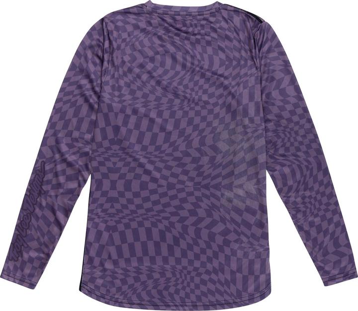 Image du produit Troy Lee Designs Womens Lilium LS Jersey, Twisted Checkers, deep purple, XL (XL)