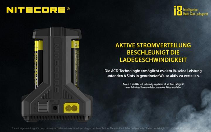 Actual product image Nitecore i8 (1 pcs., AA, Chargers without battery)
