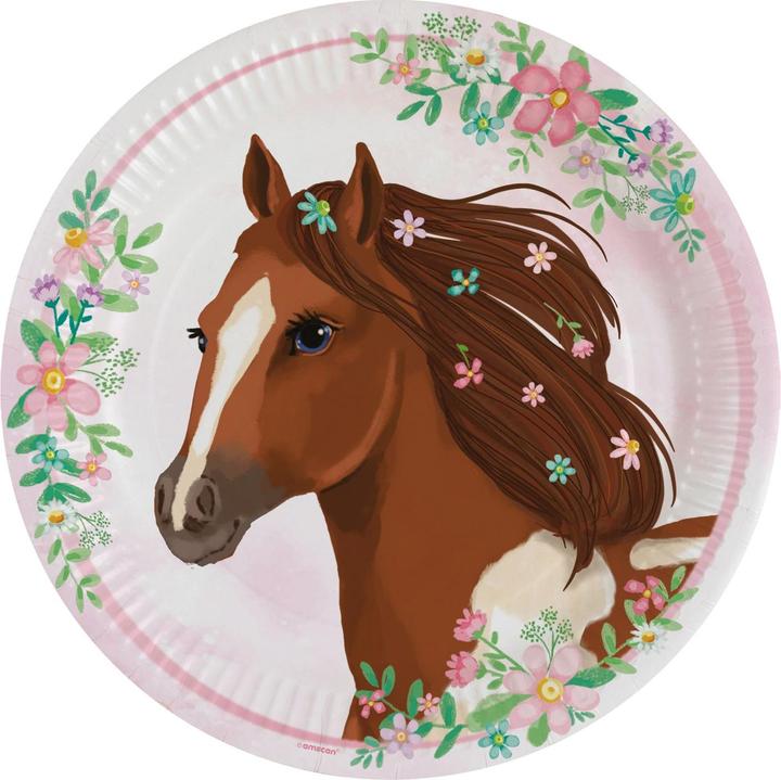 Amscan 8 Assiettes Chevaux 23cm (8 x)