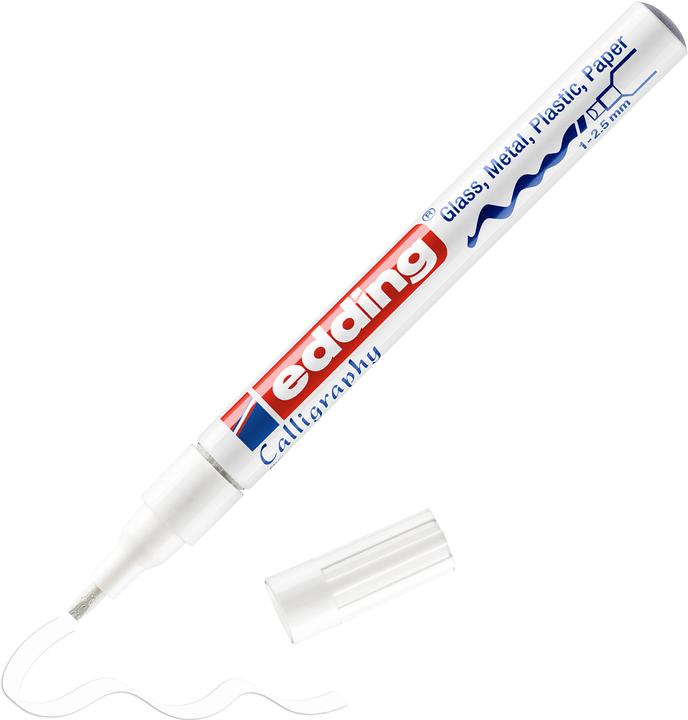 Immagine prodotto Edding Pennarello (Bianco, 2.50 mm, 1 x)