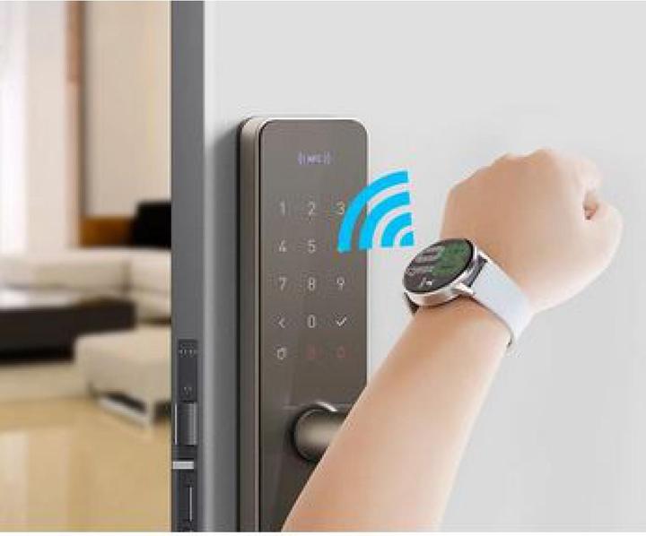 Image du produit PhoneLook Montre connectée universelle DT4+ avec bracelet milanais en acier NFC/ECG/Sommeil