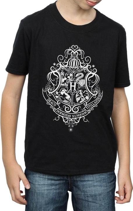 Immagine prodotto Hogwarts Draco Dormiens Crest Maglietta Ragazzi (152, 158)