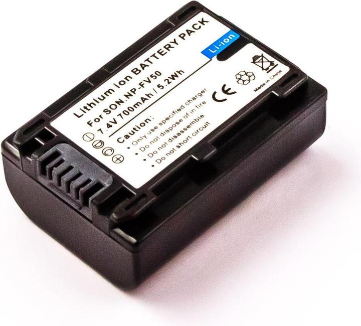 Actual product image AGI Battery compatible with Sony HDR-PJ810E - Battery - 650 mAh (Rechargeable battery)
