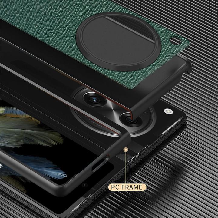 Image du produit Cover-Discount OnePlus Open - Coque de protection texturée croisée bleue (OnePlus Open)