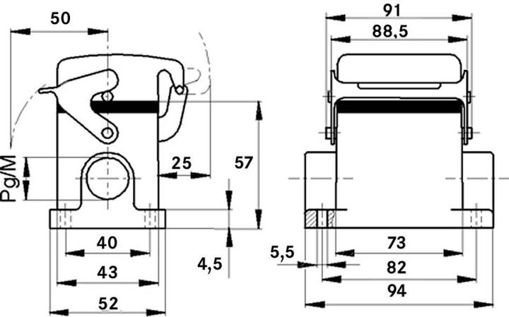 Produktbild Lapp Sockelgehäuse PG16 EPIC® H-B 1