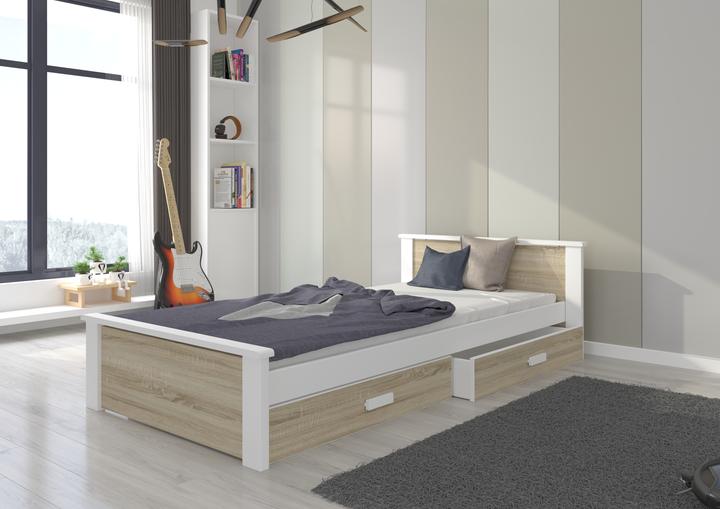 Actual product image ADRK Furniture Bed with mattress ALDEX 200x90 (200cm x 90cm)