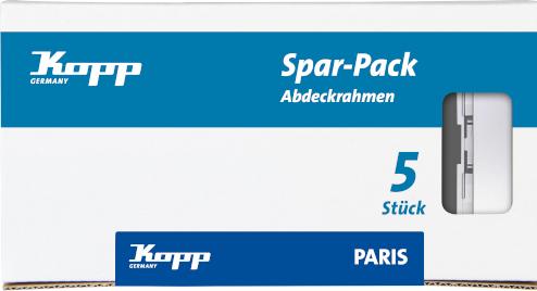 Kopp Profi-Pack: 5 Abdeckrahmen Paris, 2-fach
