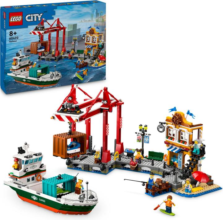 Immagine prodotto LEGO 60422 Porto con nave da carico (60422, LEGO City)