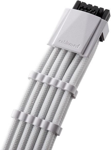 Image du produit CableMod C-Series Pro ModMesh 12VHPWR Cable Kit pour Corsair RM, RMi, RMx (Black Label) - blanc