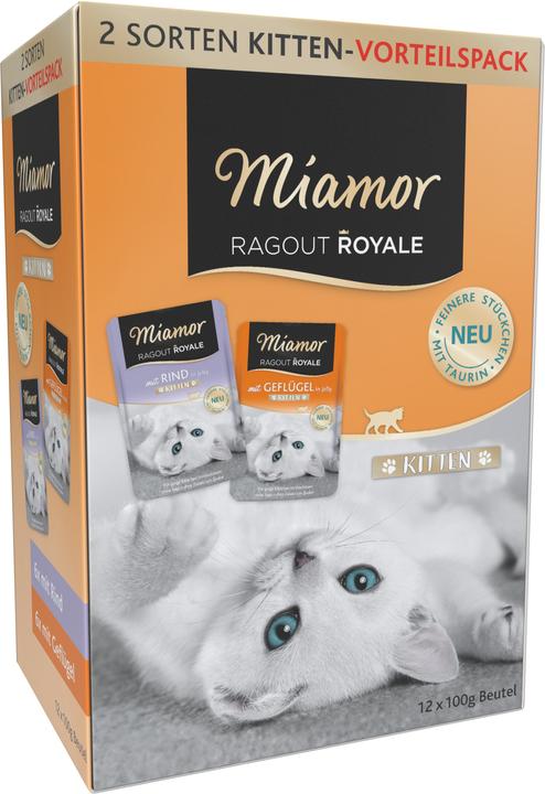 Produktbild Rinti Miamor-Kätzchen - 12x100g (Welpe + Kitten, 12 Stk., 1200 g)