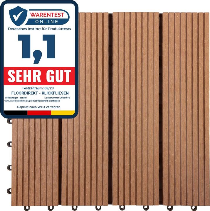 Immagine prodotto Floordirekt Terrazza con piastrelle Royal (1 x, 30 x 30 cm)