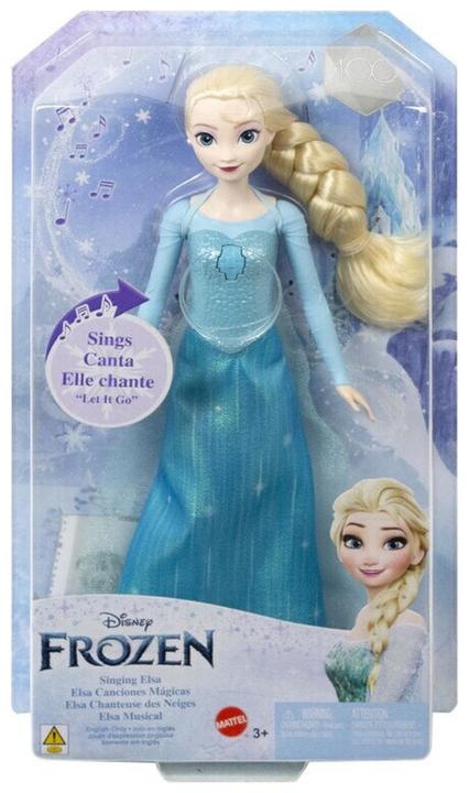 Mattel Disney Frozen Singende Puppe Prinzessin Elsa aus dem Eiskönigreich JDX52