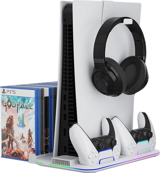 Image du produit Canyon CS-51 - Support multifonctionnel pour PS5 Slim - avec refroidissement - charge 2 x gamepad - noir (Playstation Classic)