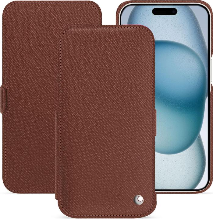 Actual product image Noreve Horizontal leather flap shell (Apple iPhone 15)