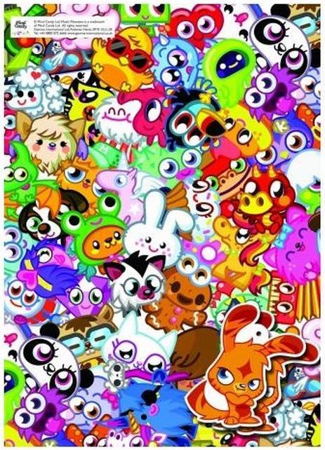 Image du produit Moshi Monsters - Feuilles de papier cadeau (Papier cadeau, 4 x)