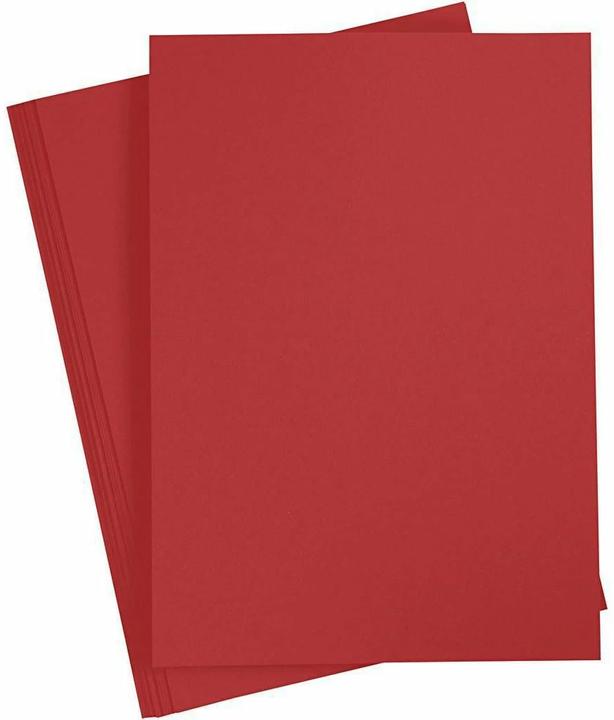 Produktbild Creativ Company Fotokarton A4 rot (220 g/m², 10 x)