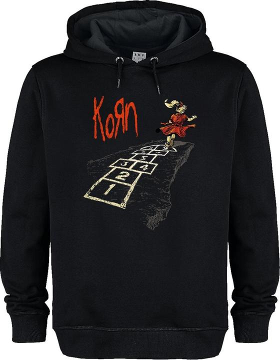 Actual product image Amplified Unisex Adult Follow The Leader Hopscotch Korn Hoodie (L)