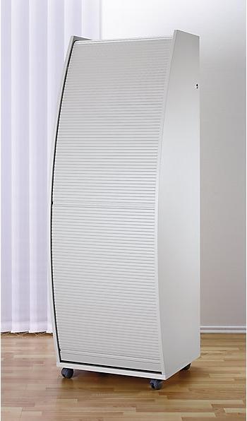 Image du produit eurokraft pro Armoire pour ordinateur avec volet roulant en plastique, mobile