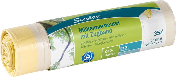 Produktbild Secolan Mülleimerbeutel (20 x, 35 l)