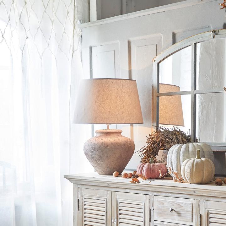 Actual product image Loberon Table lamp Bandol grey/cream (E27)