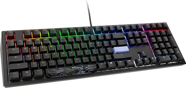 Actual product image Ducky Shine 7 PBT Gaming Keyboard, MX-Red, RGB LED - blackout (US) (US, Cable)