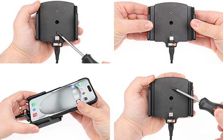 Actual product image Brodit 727377 iPhone 15Plus & 15ProMax mount