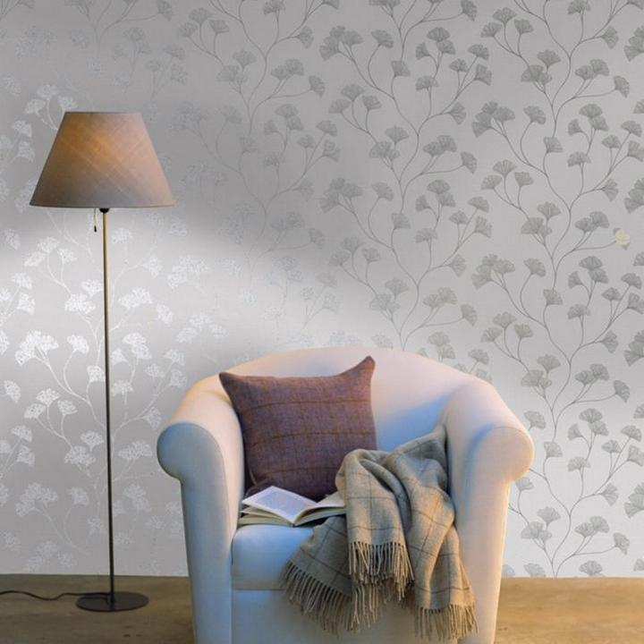 Actual product image Holden Décor Glistening Ginkgo Wallpaper