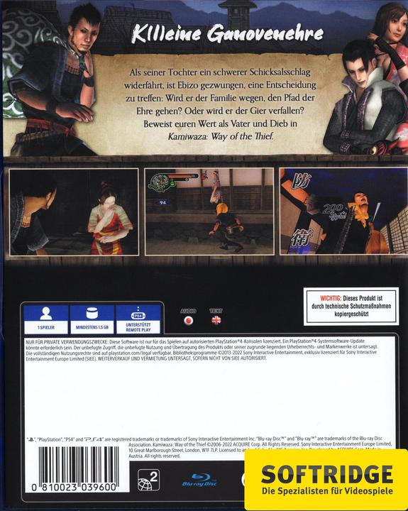 Produktbild NIS Kamiwaza: Way of the Thief (PS4) (PS4, DE)