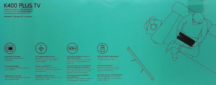 Produktbild Logitech K400 Plus (DE, Kabellos)