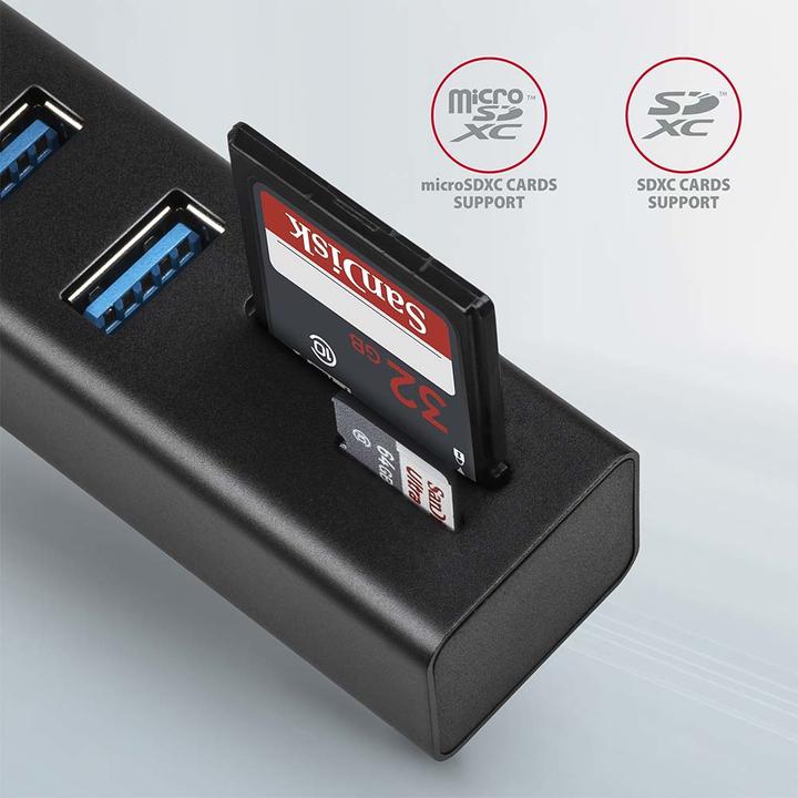 Actual product image Axagon Hma-Cr3a (USB-C, 3 Ports)