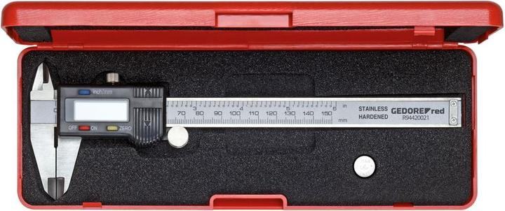 Productafbeelding Gedore Red Digitale schuifmaat met LCD-display in plastic doos (25 cm)