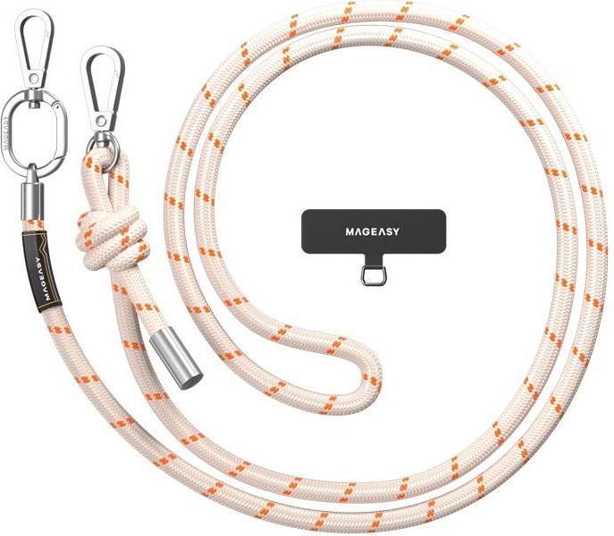 Produktbild MagEasy Handykette / Necklace Universal – Beige/Orange