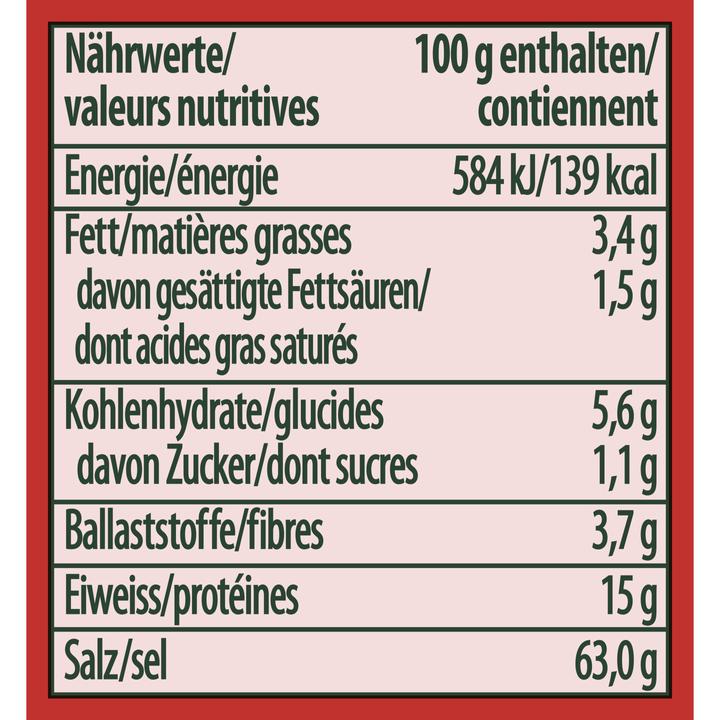 Valeurs nutritives et ingrédients Knorr Aromat (116 g)