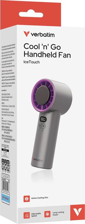 Produktbild Verbatim CoolnGo Handheld Fan Grey
