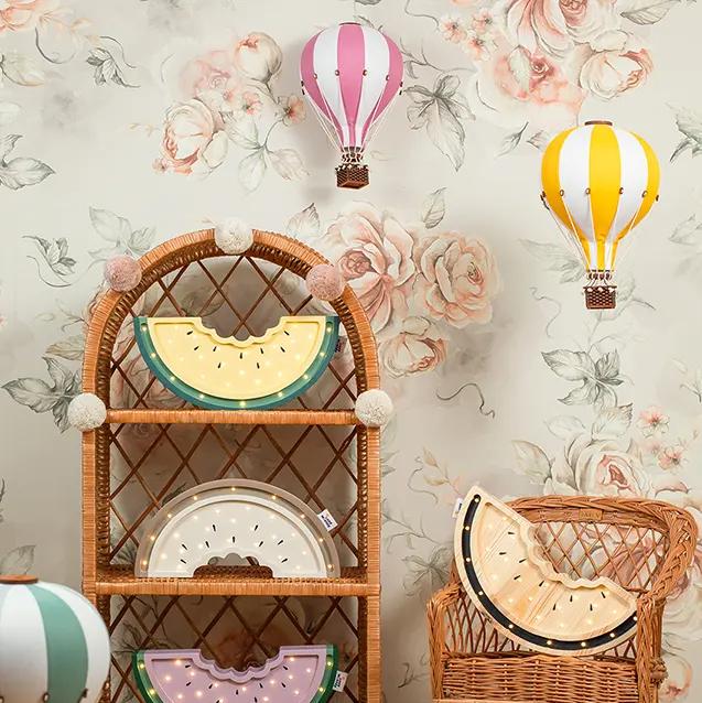 Actual product image Super Balloon Decorative hot air balloon white pink