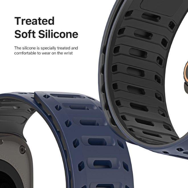 Produktbild Dux Ducis CS Armband (49 mm, 45 mm, 46 mm, 44 mm, 42 mm, Silikon, Apple Watch Series 5, Apple Watch Series 4, Apple Watch Series 3, Apple Watch Ultra 2, Apple Watch Series 8, Apple Watch Series 6, Apple Watch SE (2022/2023), Apple Watch Series 7, Apple Watch Series 9, Apple Watch Ultra, Apple Watch Series 10)