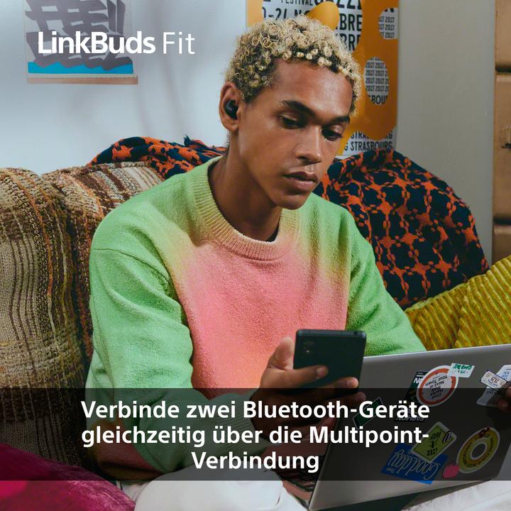 Produktbild Sony LinkBuds Fit (NC, 5.50 h, Kabellos)