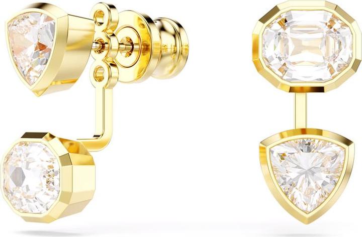 Immagine prodotto Swarovski Imber Ohrring Jackets Asymmetrisches Design Verschiedene Schliffe Weiss Gold (Metallo Swarovski)