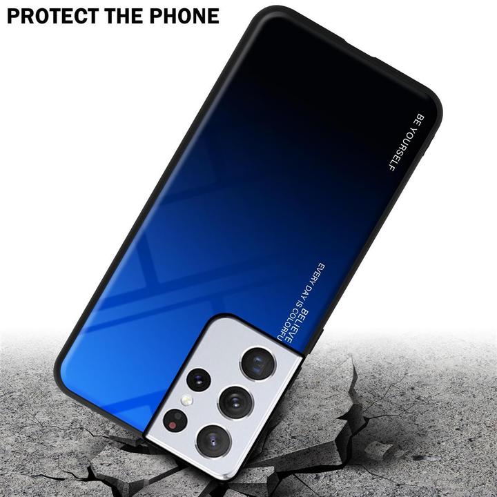Produktbild Cadorabo TPU 2 Farben Glas Cover (Samsung Galaxy S21 Ultra)