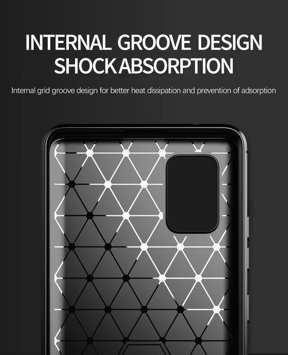 Image du produit Cadorabo TPU Ultra Slim carbon edelstahl Combi Cover (Samsung Galaxy A51 5G)