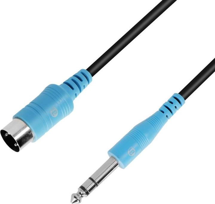 Adam Hall 3 STAR B VMIDI 0150 - Cavo TRS Midi (tipo A) da jack TRS da 6,3 mm a Midi 5-pin, 1,5 m (1.50 m)