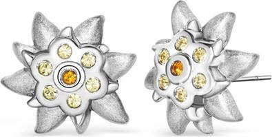 Immagine prodotto Crystalp Delicati orecchini Edelweiss con cristalli 41050.R