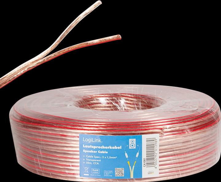 Produktbild LogiLink CA Lautsprecherkabel (50 m, 1.50 mm²)