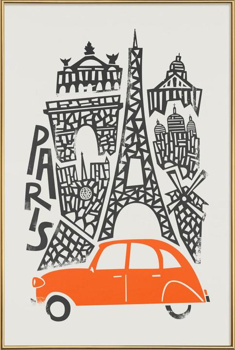 Actual product image Juniqe Paris Cityscape (13 x 18 cm)