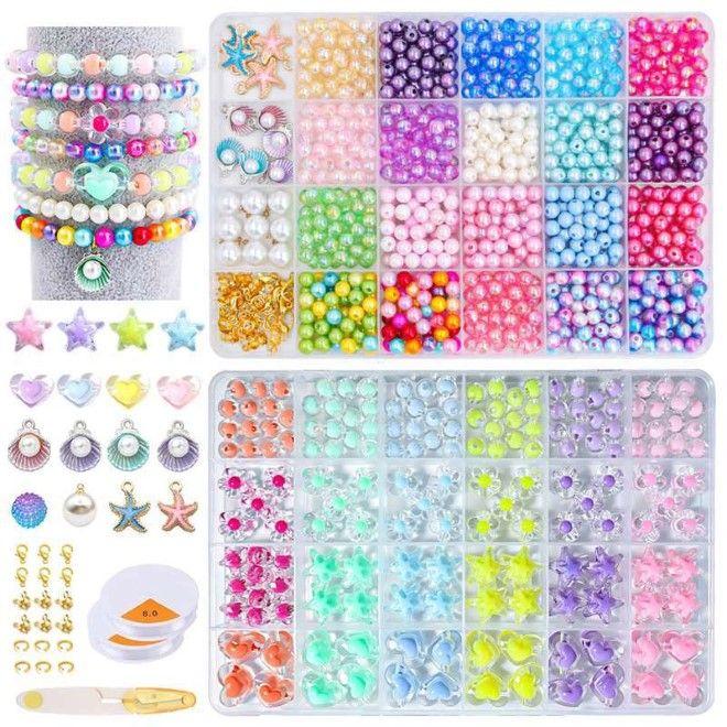 MU Classic Kinder Perlen Schmuck DIY für Armband und Kette
