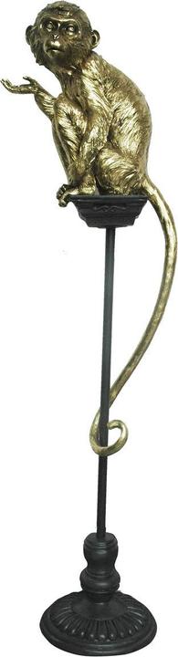 Produktbild DKD Home Decor Deko-Figur Gold Metall Harz Kolonial Affe (32 x 21 x 105 cm)
