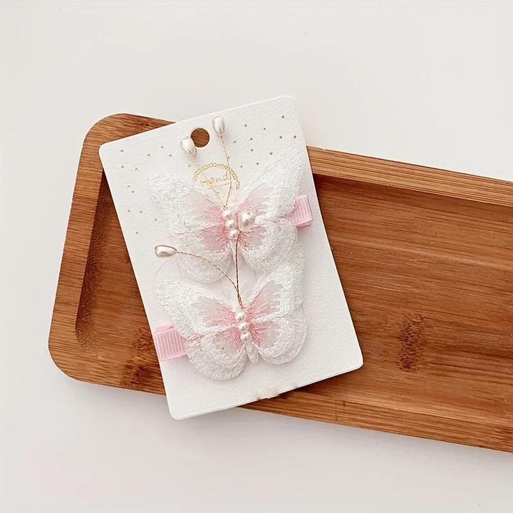 Activity Board Schmetterlings-Haarspangen mit Pailletten