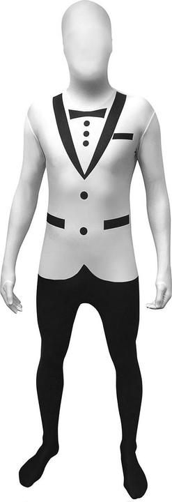Morphsuits Tuxedo weiss - Ganzkörperkostüm Anzug für Karneval (M)